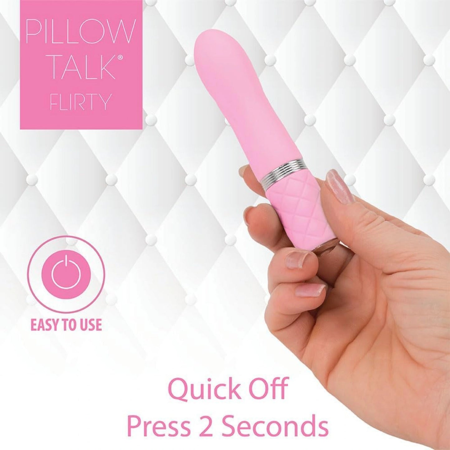 Pillow Talk Flirty Rechargeable Silicone Bullet Vibrator