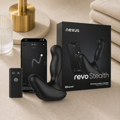 Nexus Revo Stealth Rechargeable Silicone Rotating Prostate Massager