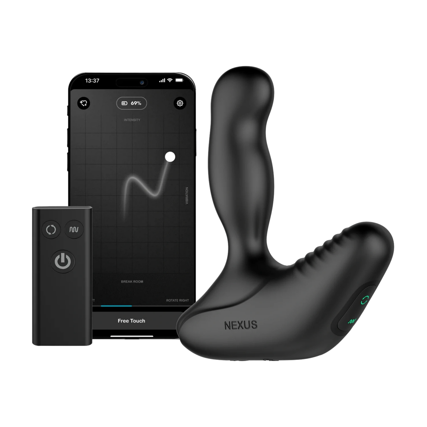 Nexus Revo Stealth Rechargeable Silicone Rotating Prostate Massager