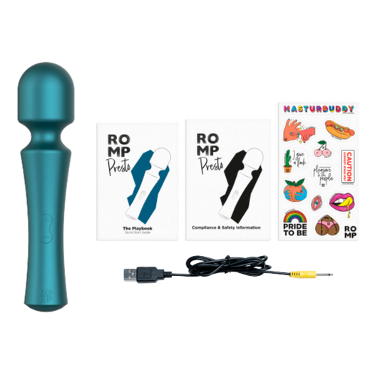 Romp Presto Rechargeable Silicone Wand Vibrator