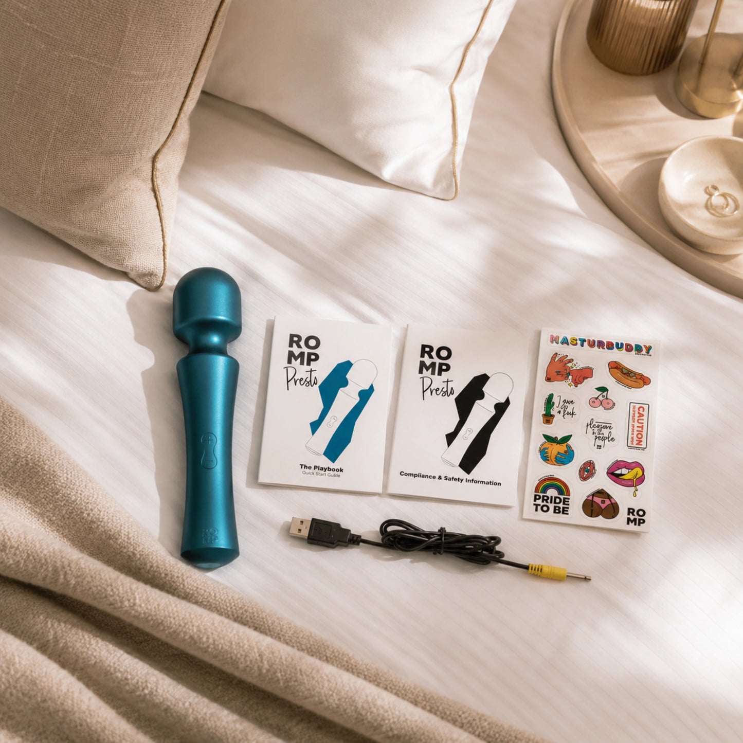 Romp Presto Rechargeable Silicone Wand Vibrator