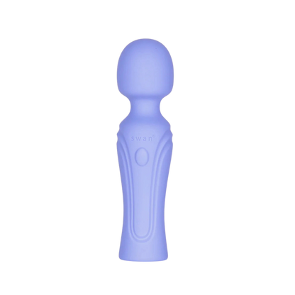Swan Era Mini Wand Rechargeable Silicone Vibrator - Purple