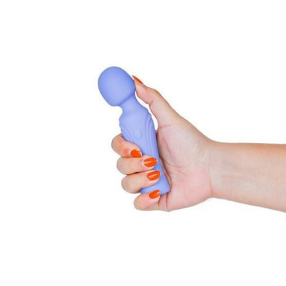 Swan Era Mini Wand Rechargeable Silicone Vibrator - Purple