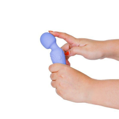Swan Era Mini Wand Rechargeable Silicone Vibrator - Purple