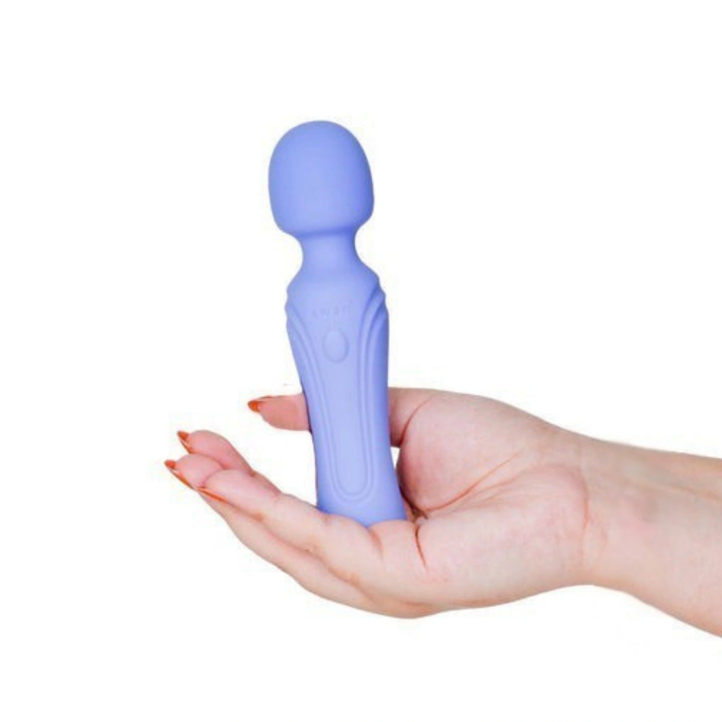 Swan Era Mini Wand Rechargeable Silicone Vibrator - Purple