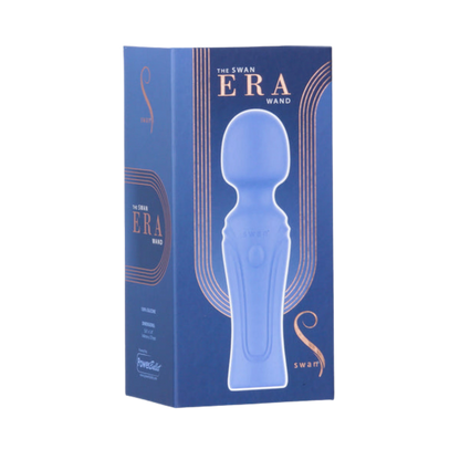 Swan Era Mini Wand Rechargeable Silicone Vibrator - Purple
