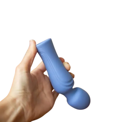 Swan Era Mini Wand Rechargeable Silicone Vibrator - Purple