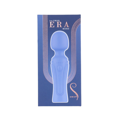 Swan Era Mini Wand Rechargeable Silicone Vibrator - Purple
