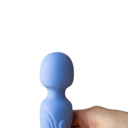 Swan Era Mini Wand Rechargeable Silicone Vibrator - Purple