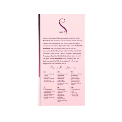 Swan Maximum Rechargeable Bullet Vibrator