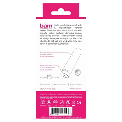 VeDO Bam Rechargeable Silicone Bullet Vibrator