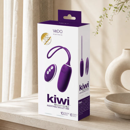 VeDO Kiwi Rechargeable Silicone Insertable Bullet Vibrator with Remote Control