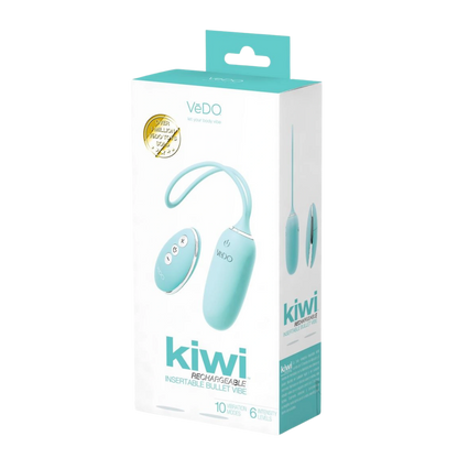 VeDO Kiwi Rechargeable Silicone Insertable Bullet Vibrator with Remote Control