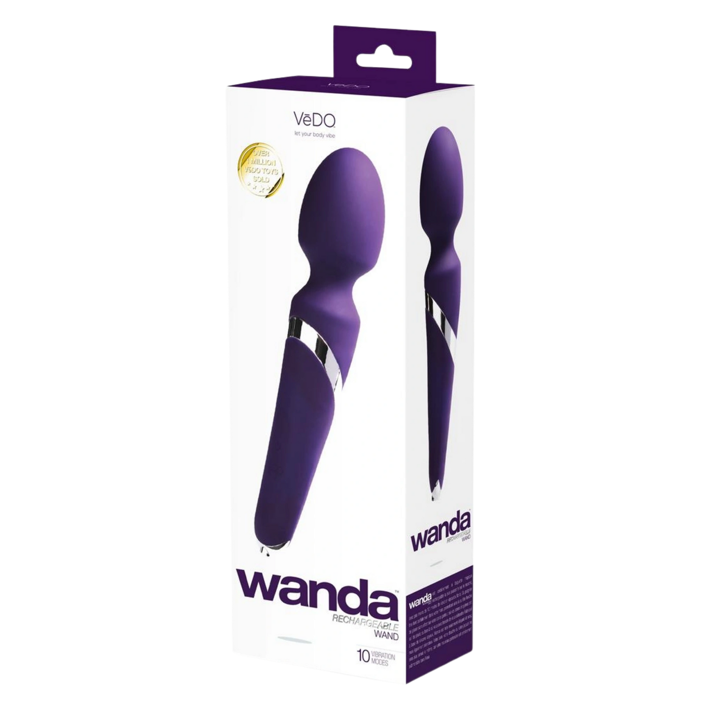VeDO Wanda Rechargeable Silicone Vibrating Wand Massager
