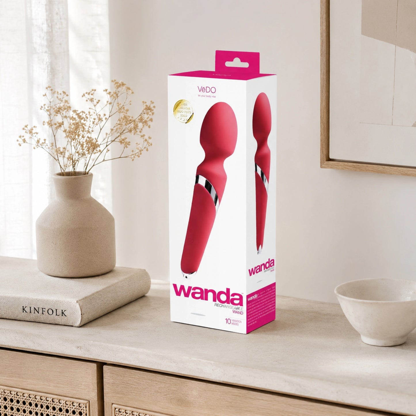 VeDO Wanda Rechargeable Silicone Vibrating Wand Massager
