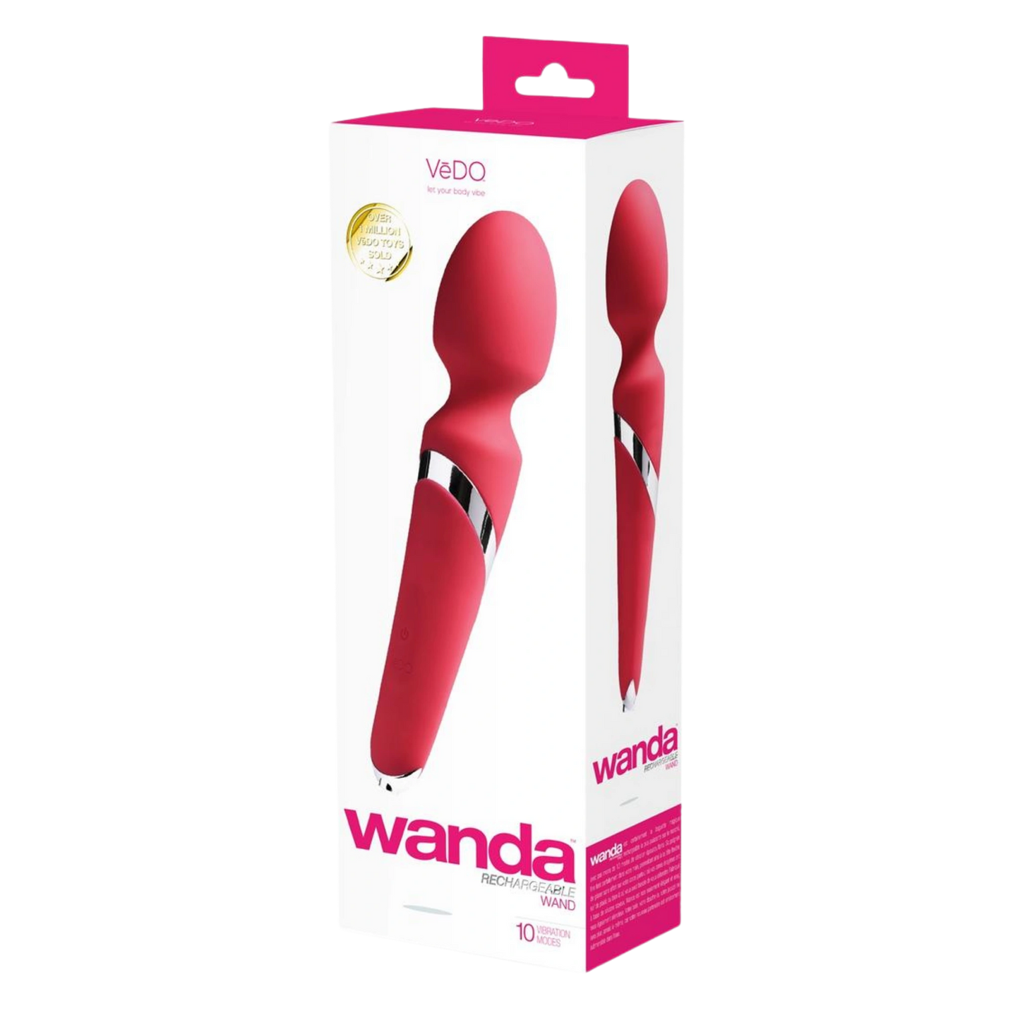 VeDO Wanda Rechargeable Silicone Vibrating Wand Massager