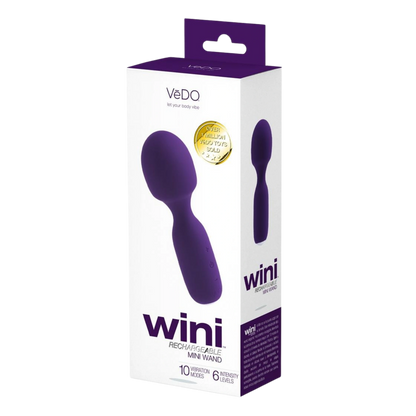 VeDO Wini Silicone Rechargeable Mini Wand Massager Vibrator
