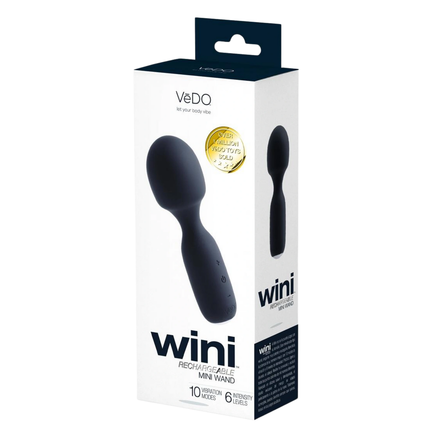 VeDO Wini Silicone Rechargeable Mini Wand Massager Vibrator