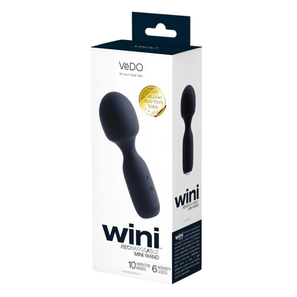 VeDO Wini Silicone Rechargeable Mini Wand Massager Vibrator