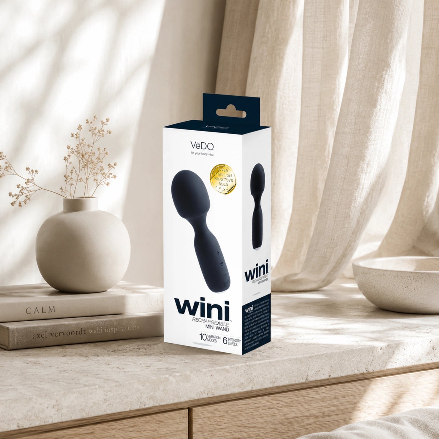 VeDO Wini Silicone Rechargeable Mini Wand Massager Vibrator