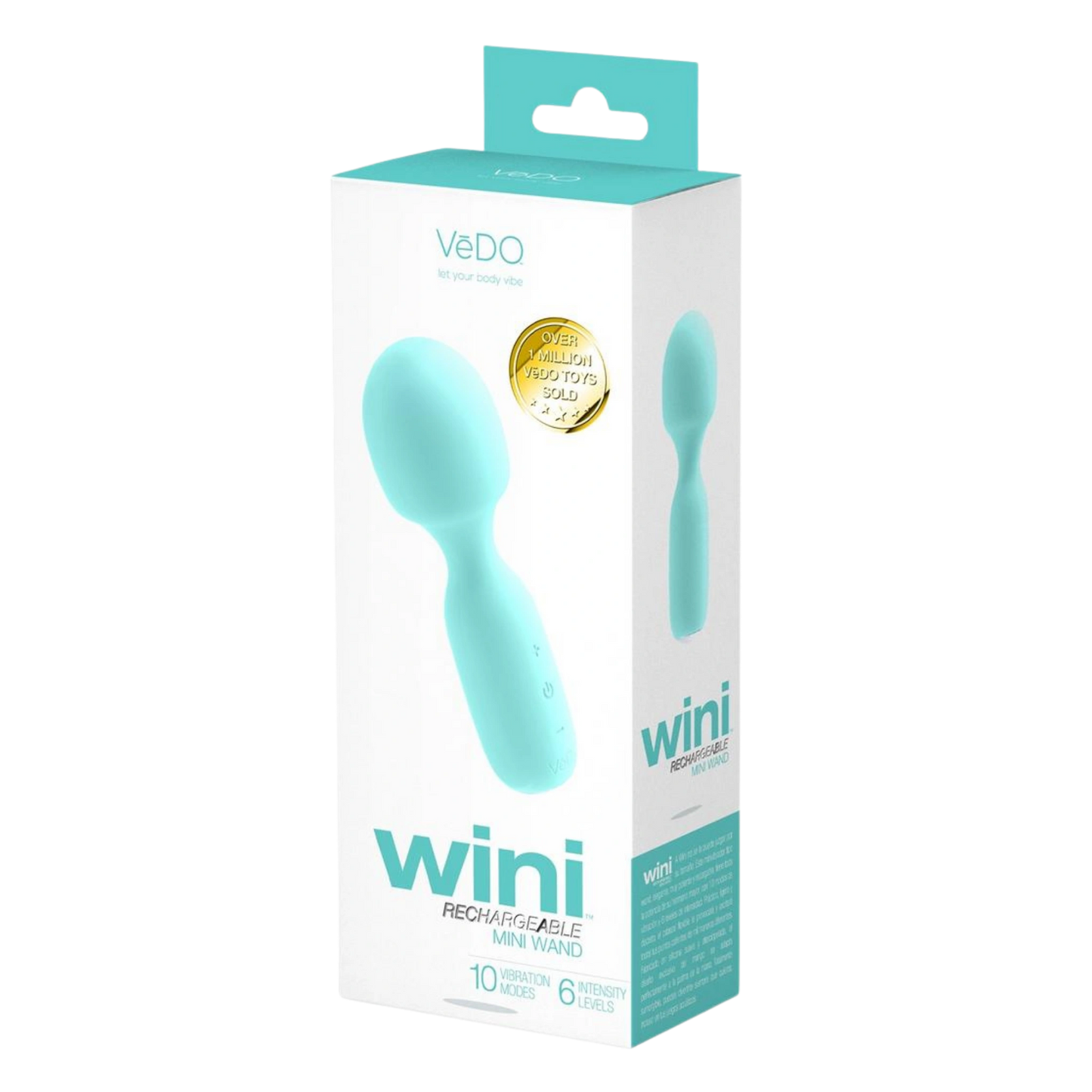 VeDO Wini Silicone Rechargeable Mini Wand Massager Vibrator