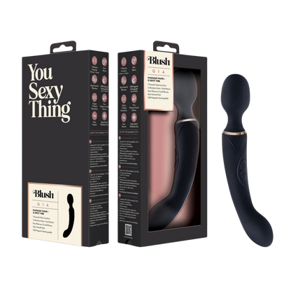 Blush Gia Rechargeable Silicone Massage Wand Vibrator