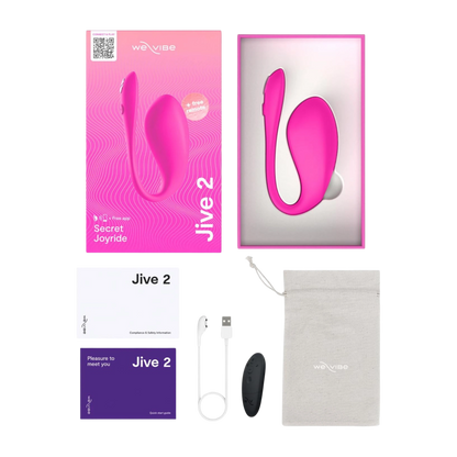 We-Vibe Jive 2 Silicone Rechargeable Wearable App Compatible G-Spot Vibrator