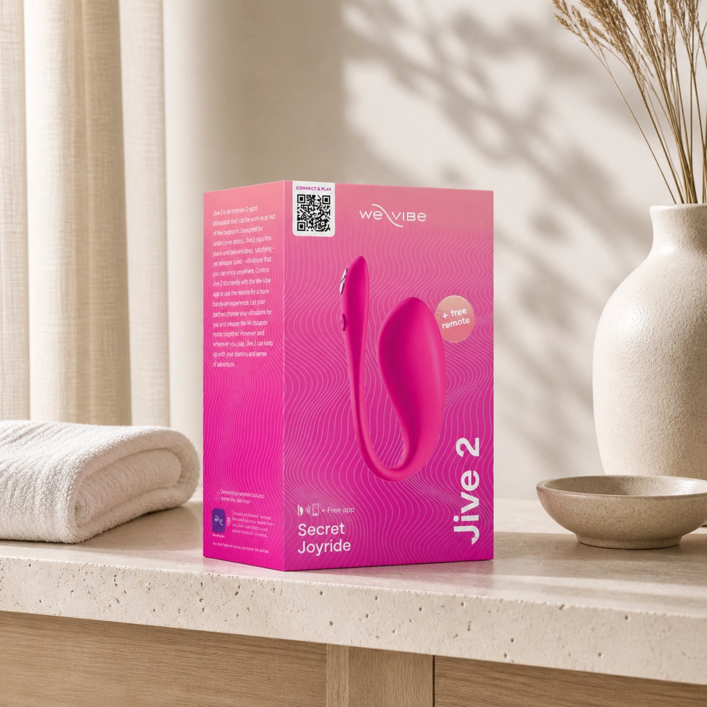 We-Vibe Jive 2 Silicone Rechargeable Wearable App Compatible G-Spot Vibrator