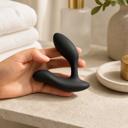 We-Vibe Vector+ Rechargeable Silicone Vibrating Prostate Massager with Remote Control