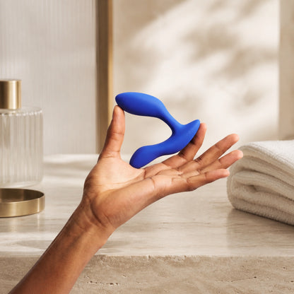 We-Vibe Vector+ Rechargeable Silicone Vibrating Prostate Massager with Remote Control