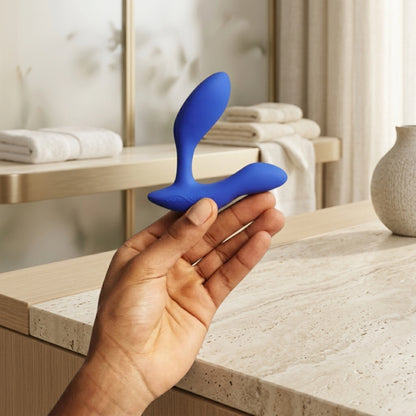We-Vibe Vector+ Rechargeable Silicone Vibrating Prostate Massager with Remote Control