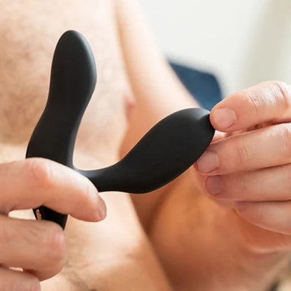 We-Vibe Vector+ Rechargeable Silicone Vibrating Prostate Massager with Remote Control