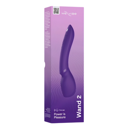 We-Vibe Wand 2 Rechargeable Silicone Massager App Compatible Wand Vibrator