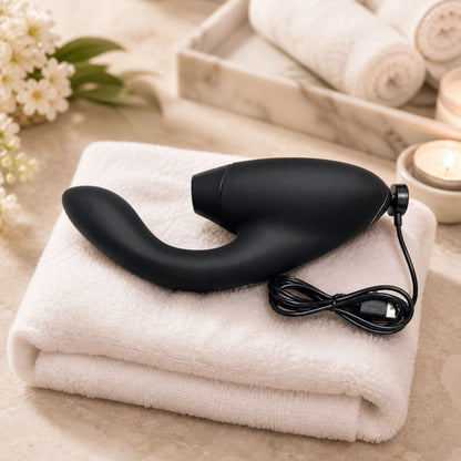 Womanizer Duo 2 Rechargeable Silicone Clitoral and G-Spot Stimulator