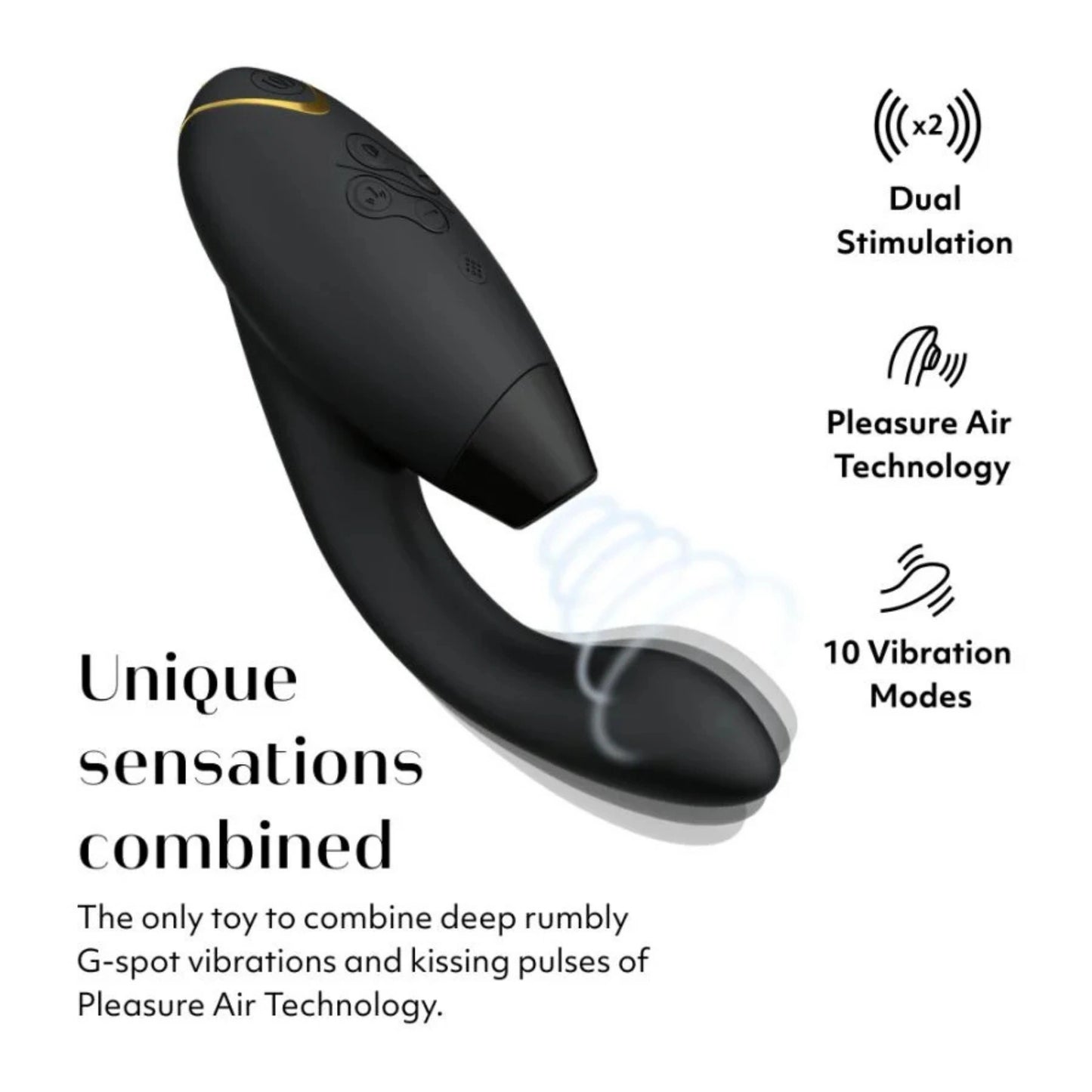 Womanizer Duo 2 Rechargeable Silicone Clitoral and G-Spot Stimulator