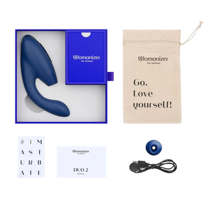 Womanizer Duo 2 Rechargeable Silicone Clitoral and G-Spot Stimulator