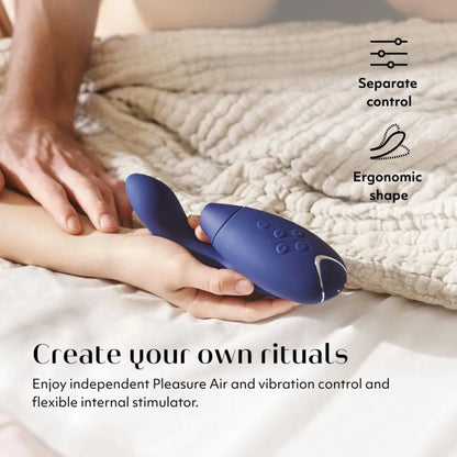 Womanizer Duo 2 Rechargeable Silicone Clitoral and G-Spot Stimulator