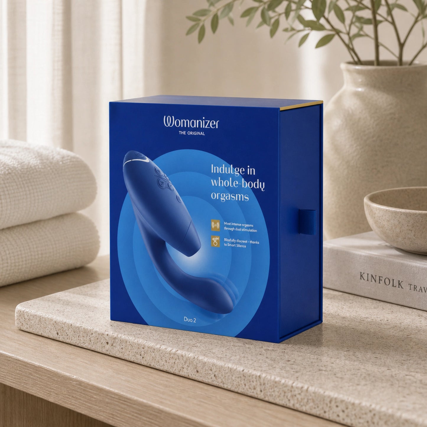 Womanizer Duo 2 Rechargeable Silicone Clitoral and G-Spot Stimulator