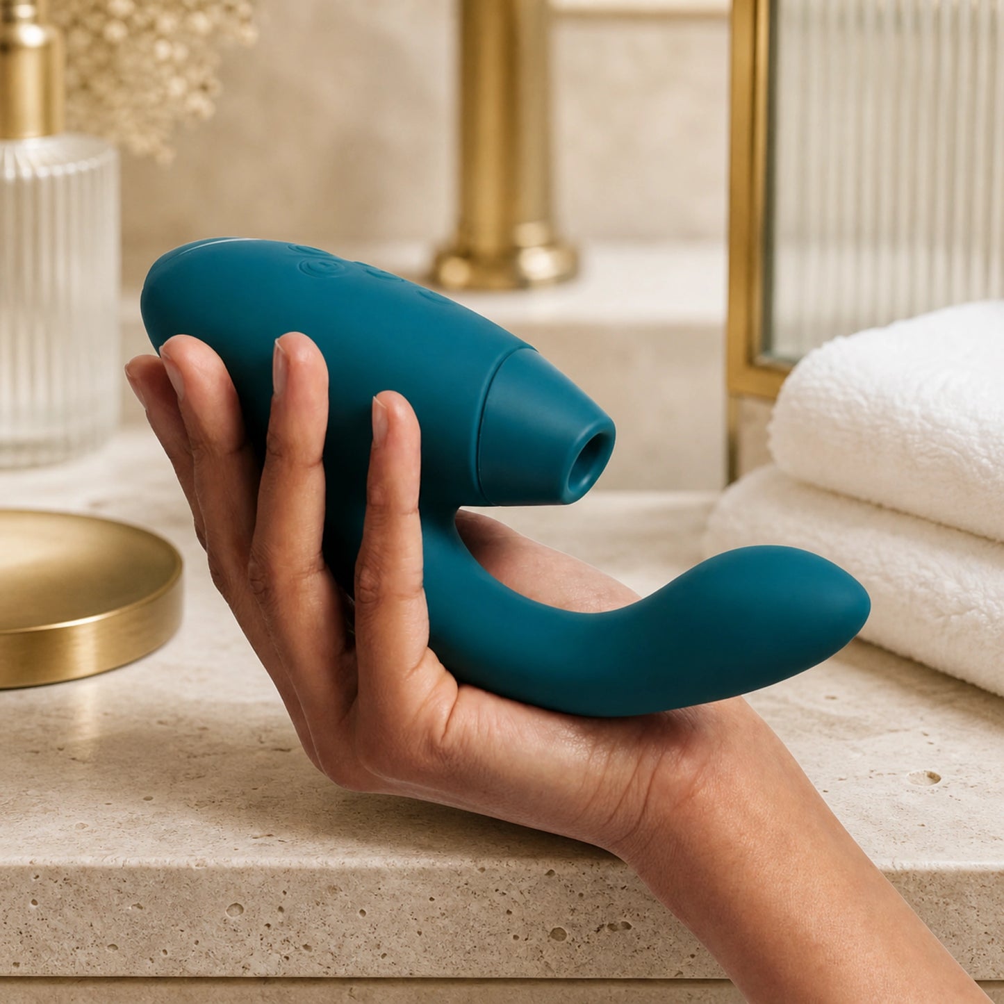 Womanizer Duo 2 Rechargeable Silicone Clitoral and G-Spot Stimulator