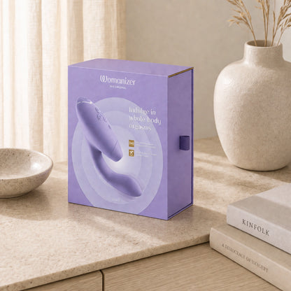 Womanizer Duo 2 Rechargeable Silicone Clitoral and G-Spot Stimulator