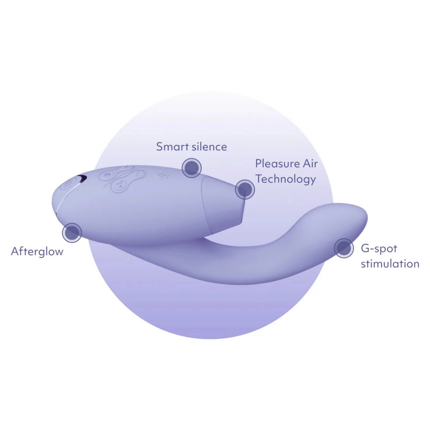 Womanizer Duo 2 Rechargeable Silicone Clitoral and G-Spot Stimulator