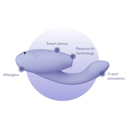 Womanizer Duo 2 Rechargeable Silicone Clitoral and G-Spot Stimulator