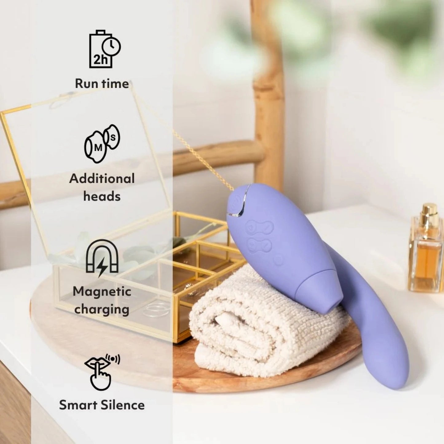 Womanizer Duo 2 Rechargeable Silicone Clitoral and G-Spot Stimulator