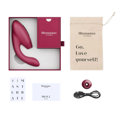 Womanizer Duo 2 Rechargeable Silicone Clitoral and G-Spot Stimulator