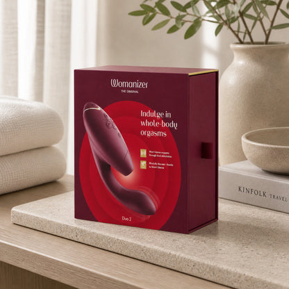 Womanizer Duo 2 Rechargeable Silicone Clitoral and G-Spot Stimulator