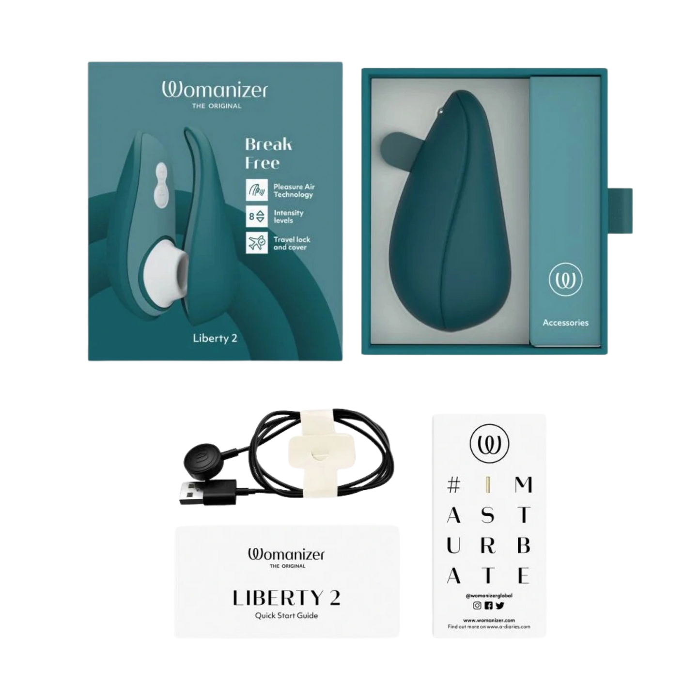 Womanizer Liberty 2 Rechargeable Silicone Clitoral Stimulator