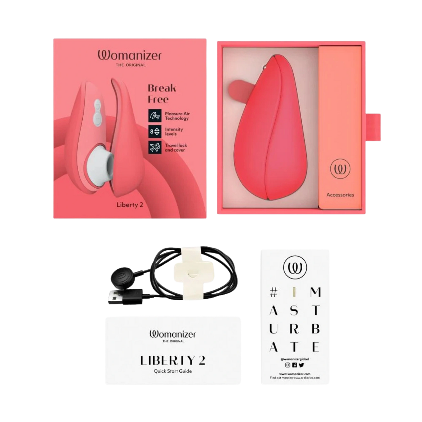 Womanizer Liberty 2 Rechargeable Silicone Clitoral Stimulator
