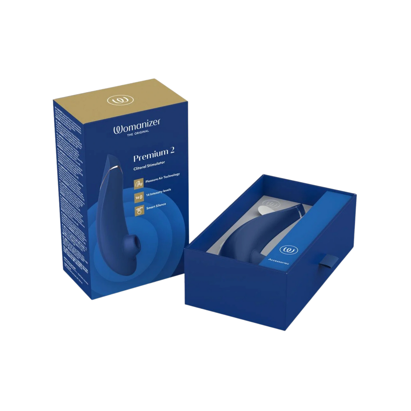 Womanizer Premium 2 Rechargeable Silicone Clitoral Suction Stimulator