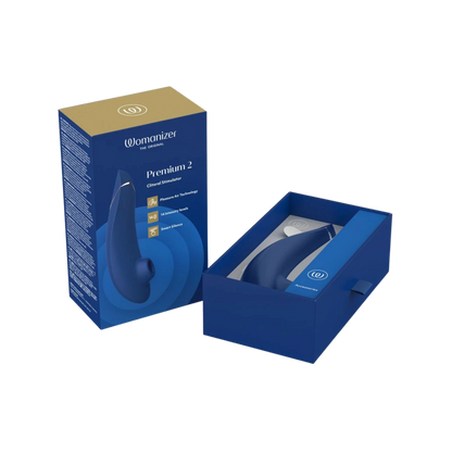 Womanizer Premium 2 Rechargeable Silicone Clitoral Suction Stimulator