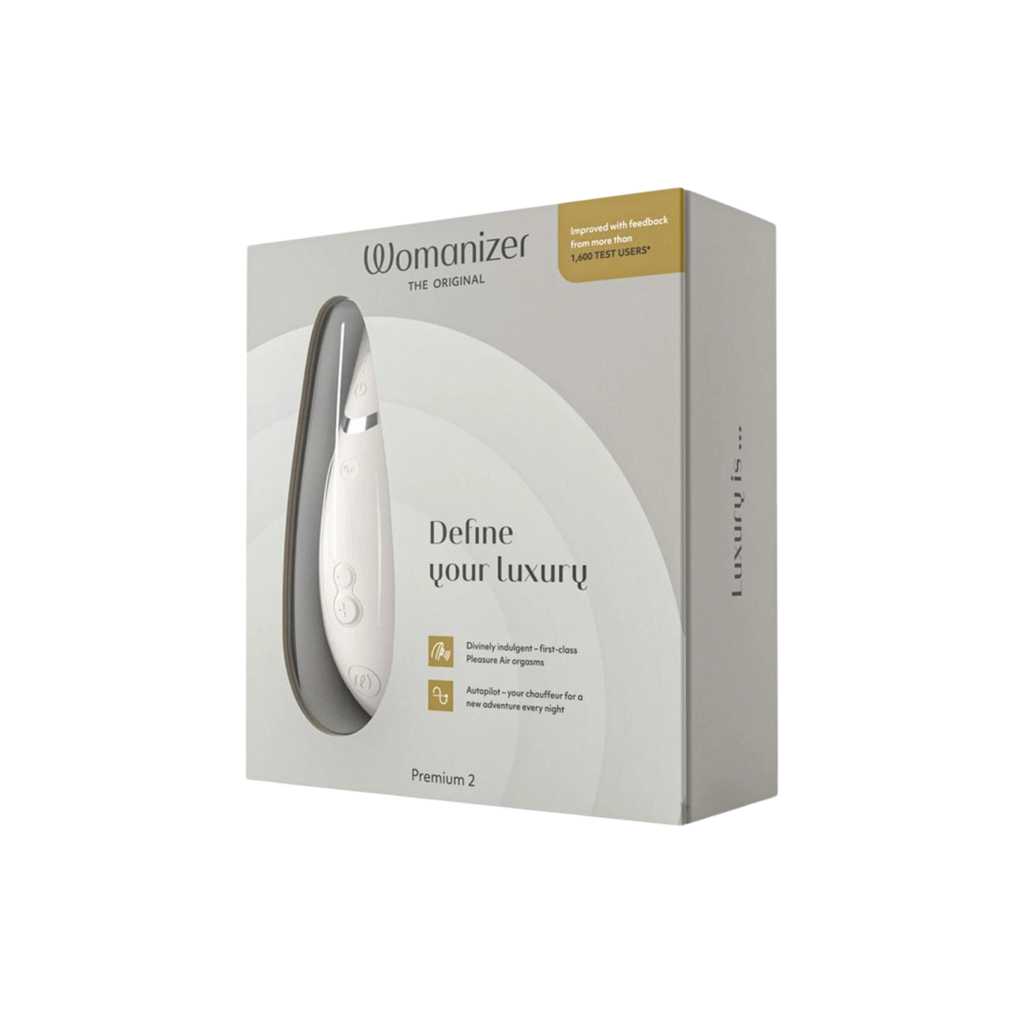 Womanizer Premium 2 Rechargeable Silicone Clitoral Suction Stimulator